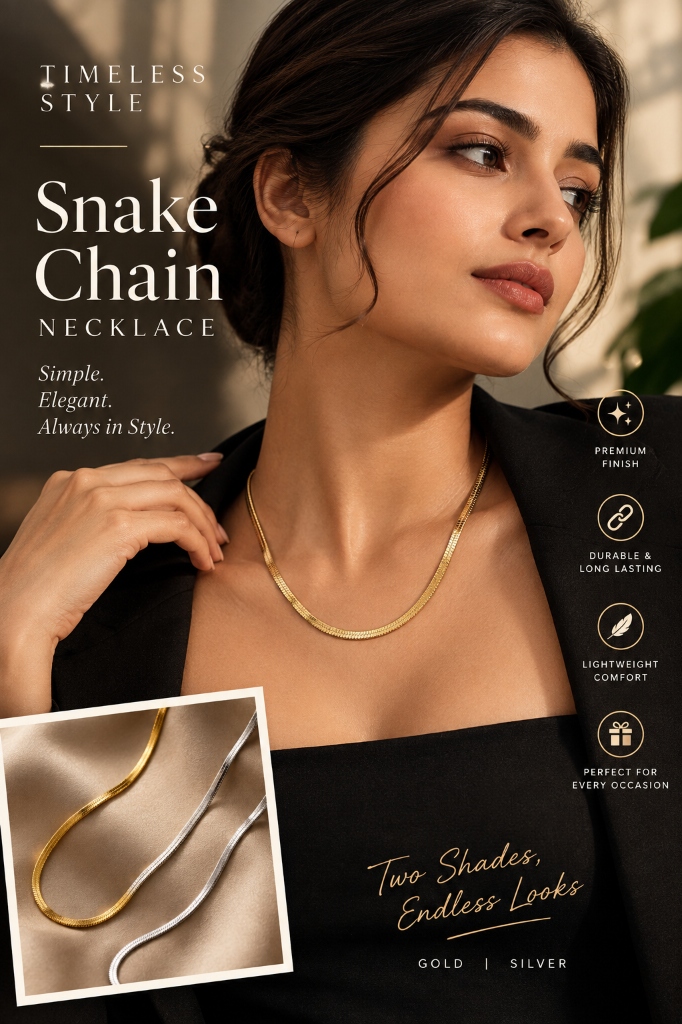Model Wearing Necklace